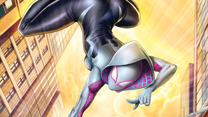 gwen, gwen stacy, hd, artwork, artist, digital art, superheroes, 4k