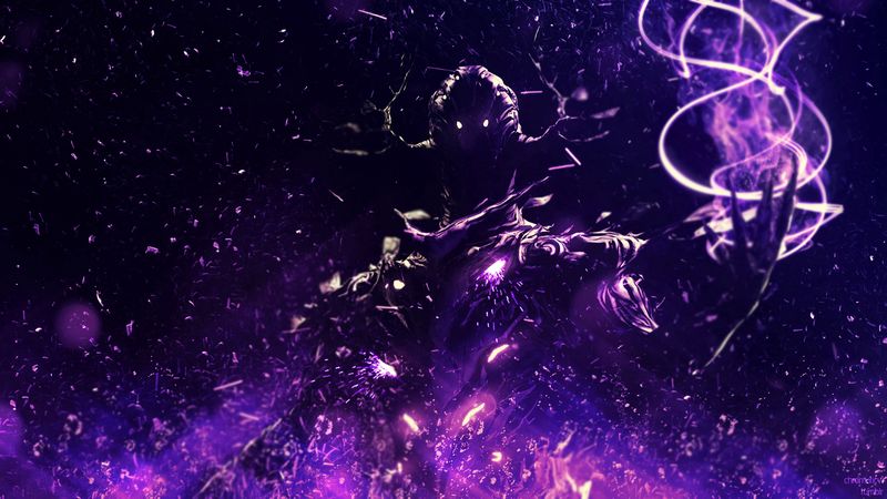 creature, dark, sparks, glare, art, 4k