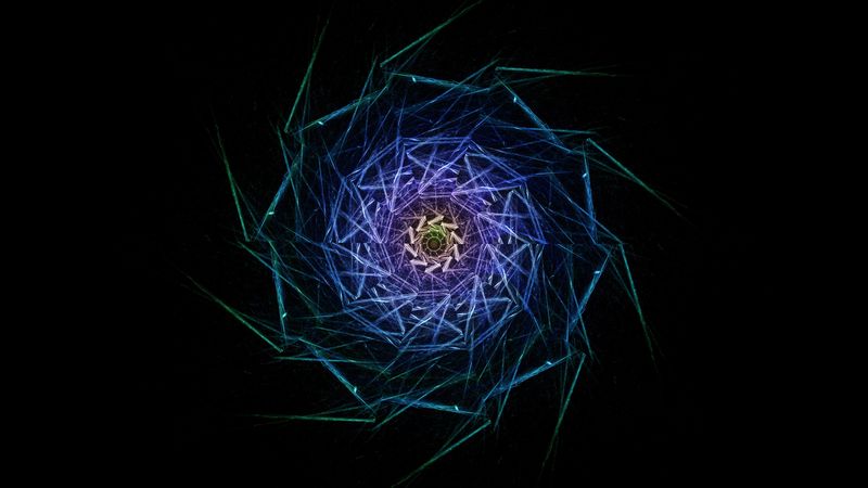 fractal, swirling, rotation, abstraction, 4k