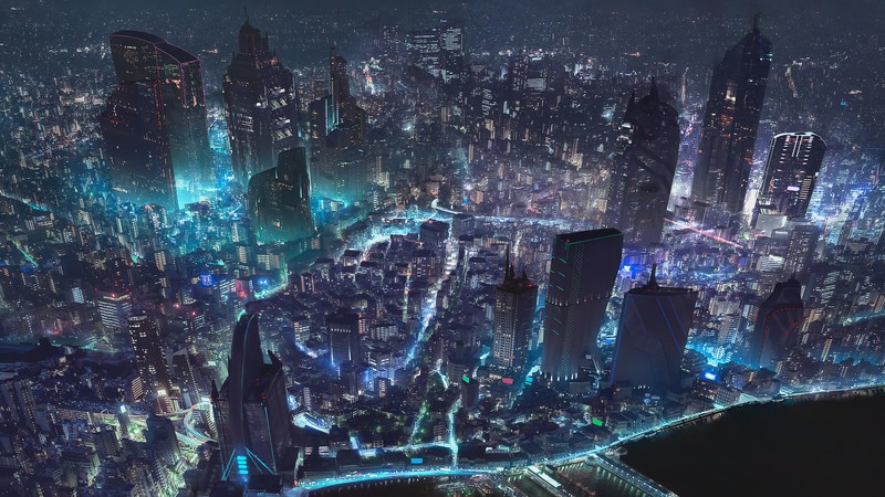 cyberpunk, city, artist, artwork, digital art, hd, 4k, artstation