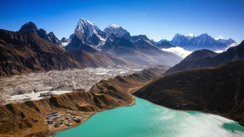himalayas, mountains, landscape, nature, hd, 4k