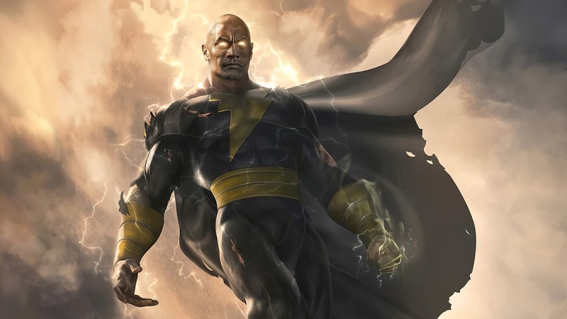 black adam, 2021 movies, movies, hd, superheroes, artwork, artist, digital art, shazam movie, artstation, 4k