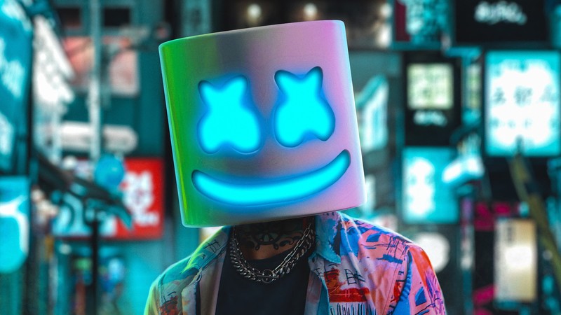 marshmello, music, hd, 4k