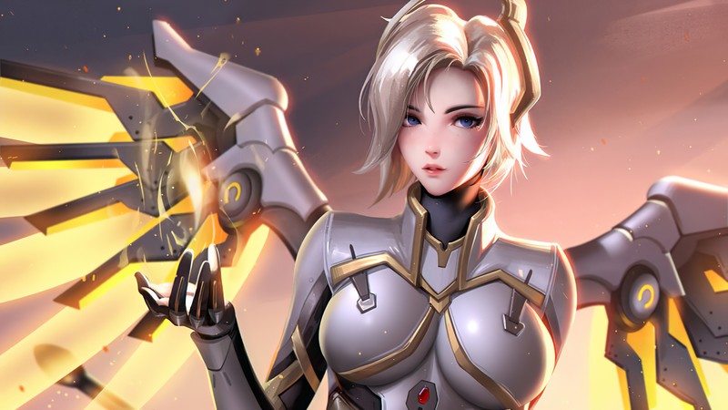mercy overwatch, overwatch 2, overwatch, games, hd, 4k, deviantart