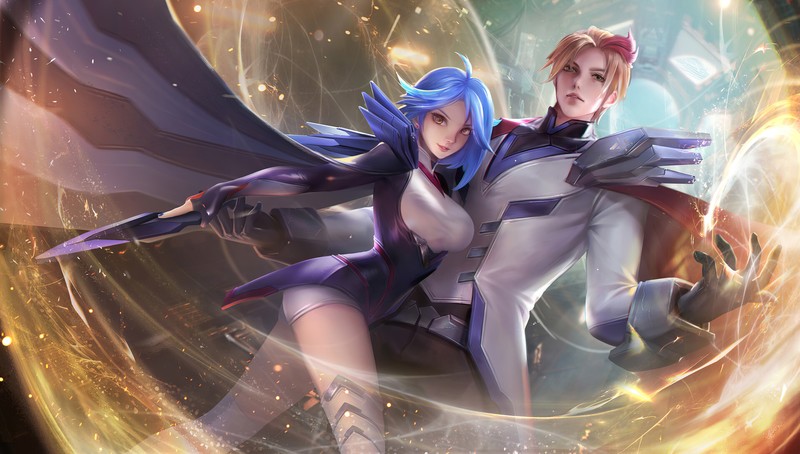 anime girl, anime boy, games, hd, 4k, artstation