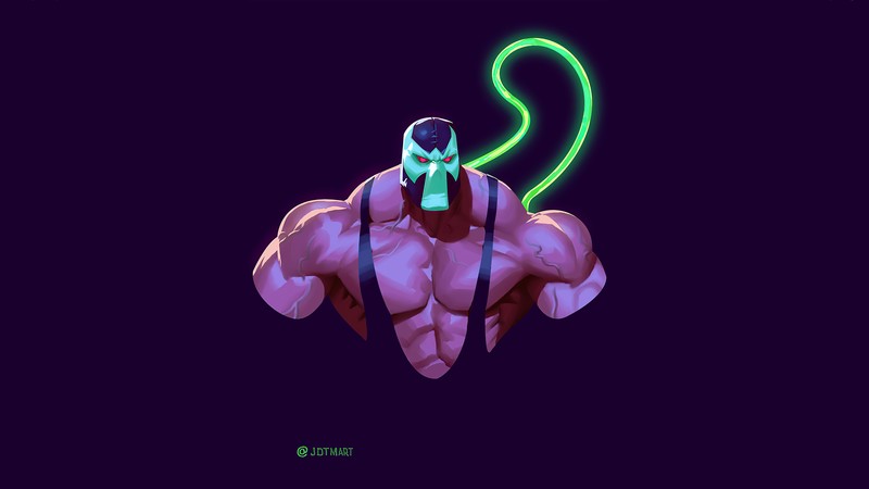 bane, superheroes, artist, artwork, digital art, hd, 4k, minimalism, minimalist, artstation
