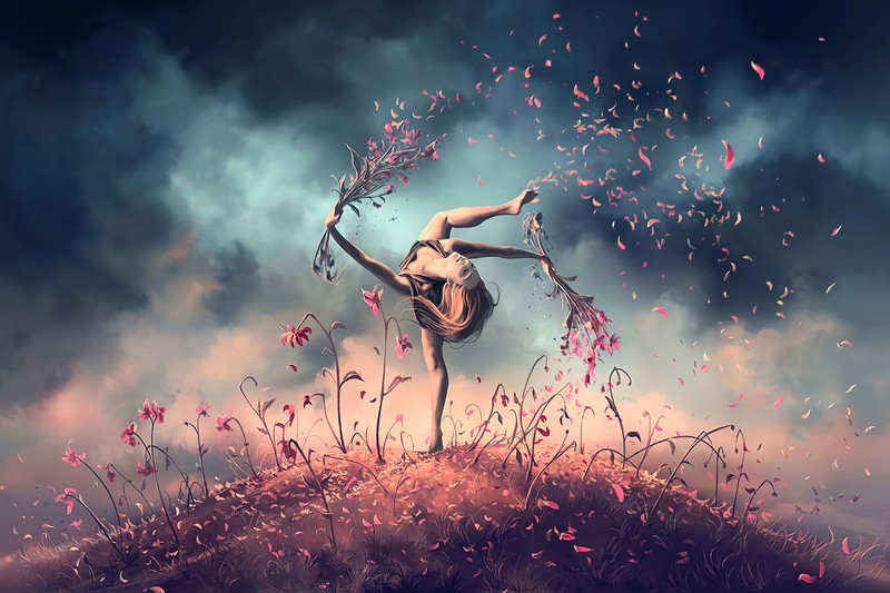 dancing, artist, artwork, digital art, hd, 4k, artstation