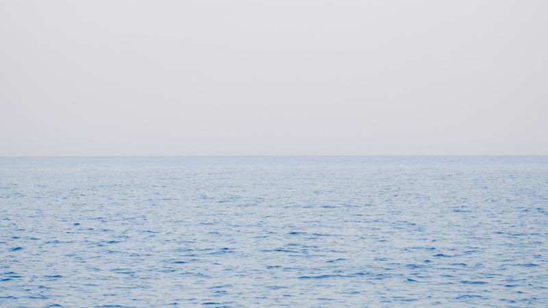 sea, horizon, waves, ripples, water, 4k