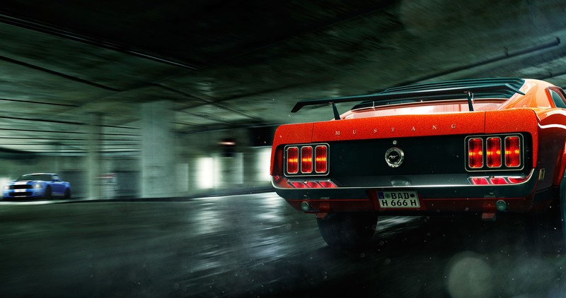 mustang, cars, hd, behance