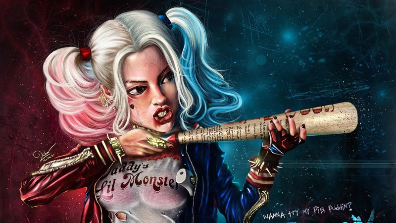 harley quinn, hd, superheroes, digital art, artwork, 4k