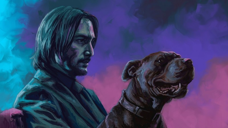 keanu reeves, john wick, hd, 4k, movies, artwork