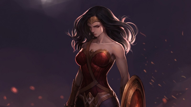 wonder woman, hd, 4k, superheroes, artwork, digital art, artstation