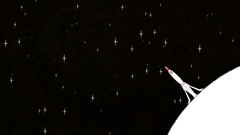rocket, minimalism, minimalist, artist, artwork, digital art, hd, 4k