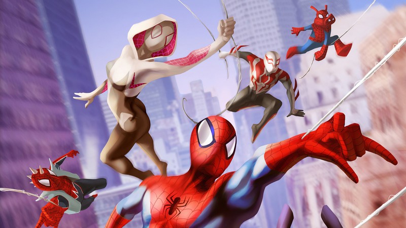 spiderman into the spider verse 2, 2022 movies, superheroes, movies, 4k, spiderman, animated movies, hd, artwork, artist, digital art, artstation