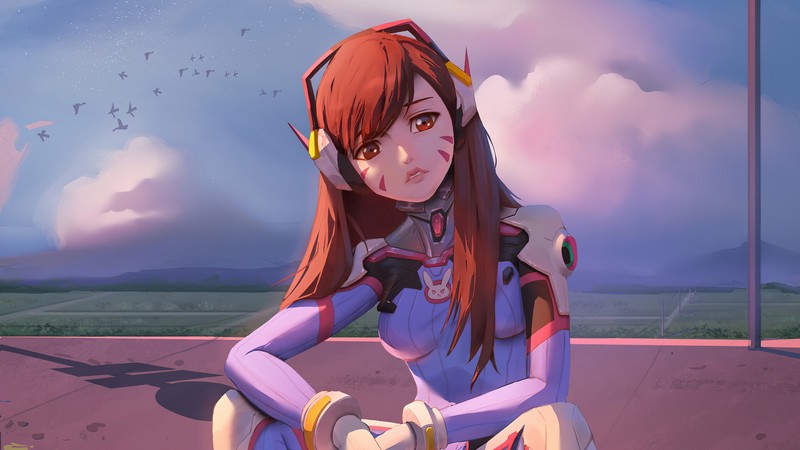 dva overwatch, overwatch, games, artwork, hd, 4k
