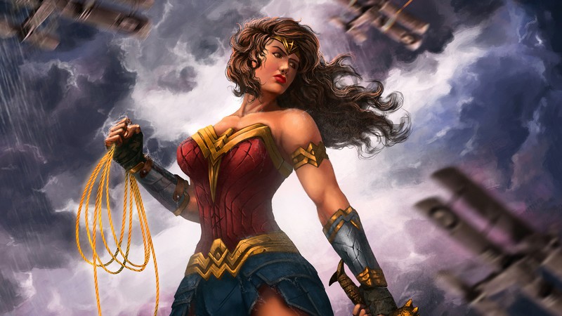 wonder woman, hd, 4k, superheroes, artwork, digital art