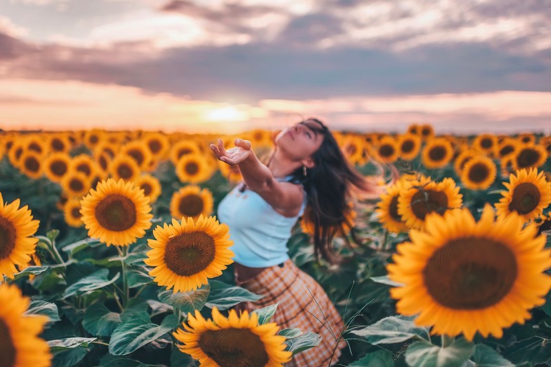 girls, model, hd, field, 4k, flowers