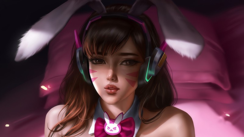 dva overwatch, overwatch, games, hd, artstation