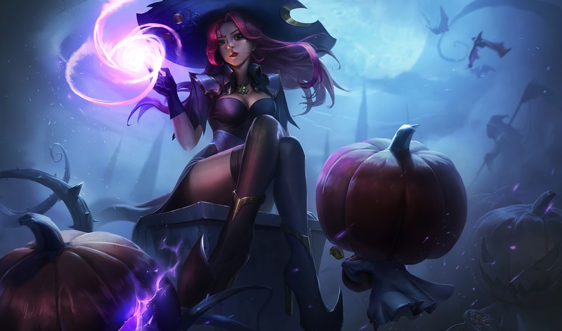 witch, fantasy girls, halloween, artist, artwork, digital art, hd, 4k, artstation