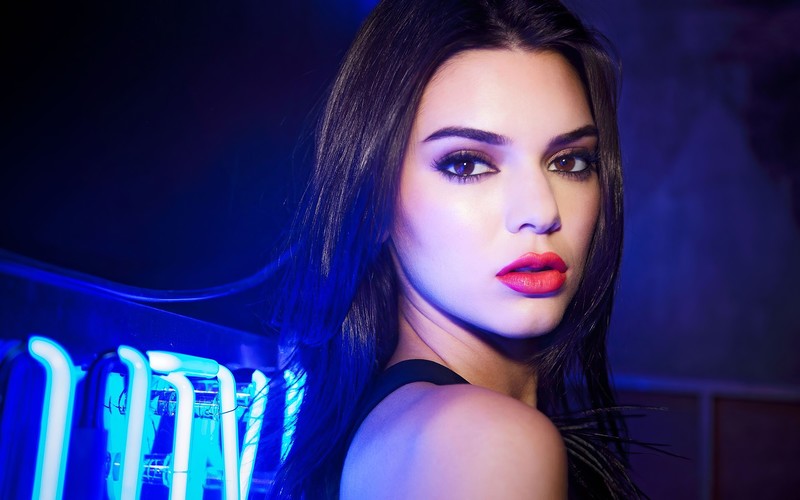 kendall jenner, celebrities, girls, model, hd, 4k, neon