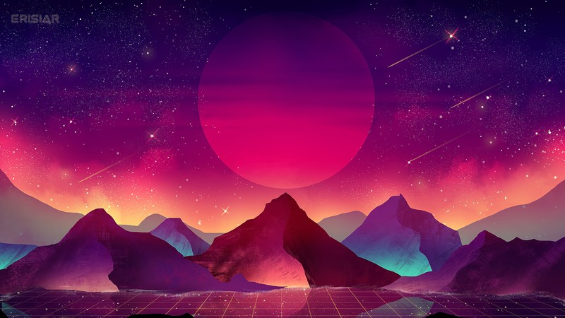 retrowave, artist, artwork, digital art, hd, 4k, deviantart