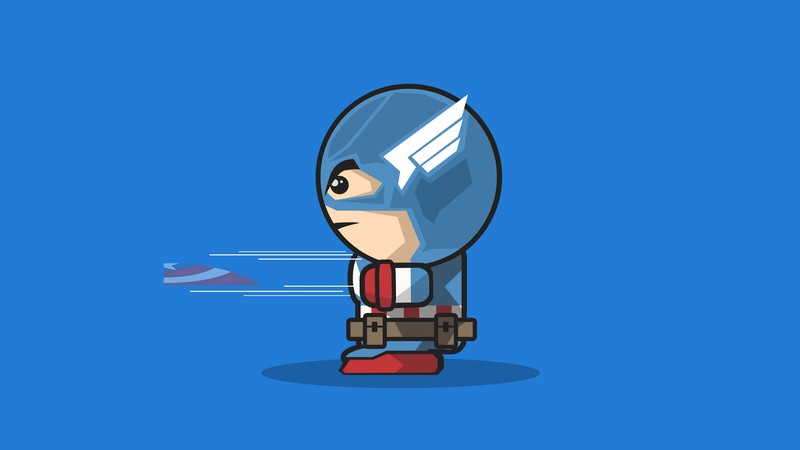 captain america, superheroes, minimalism, minimalist, artist, artwork, digital art, hd, 4k