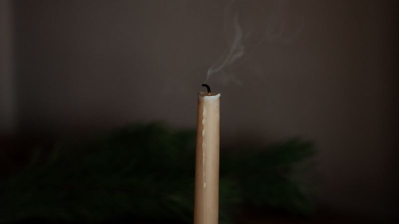 candle, smoke, extinguished, 4k