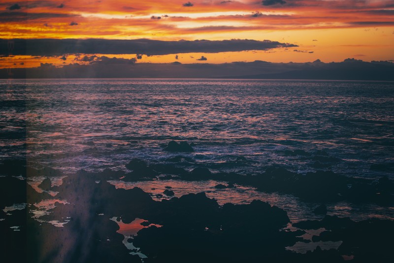 sunset, sea, evening, nature, hd, 4k, 5k