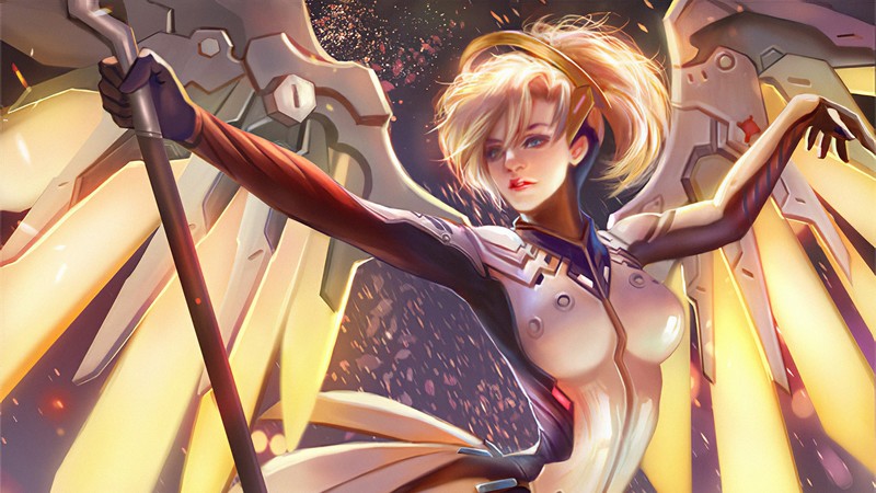 mercy overwatch, overwatch, games, xbox games, ps games, pc games, hd, artstation