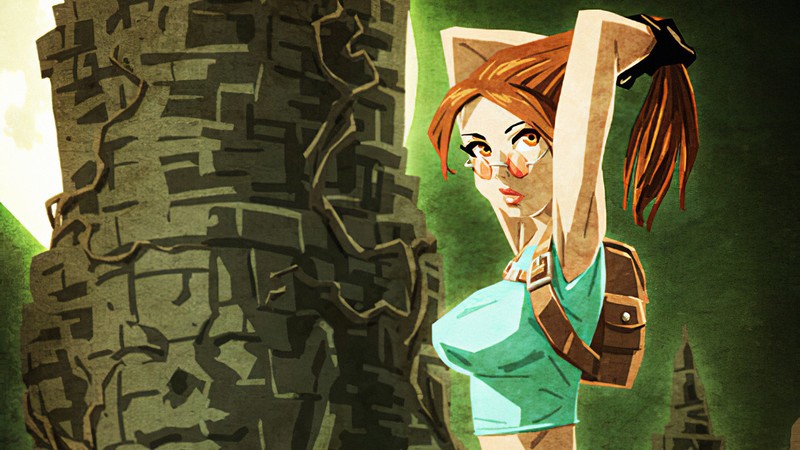 lara croft, tomb raider, games, 8 bit, artist, artwork, digital art, hd, artstation