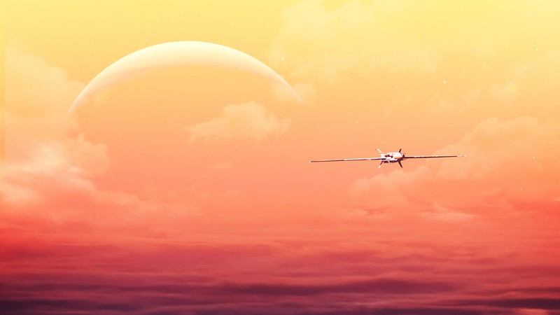 plane, artist, artwork, digital art, hd, 4k, artstation
