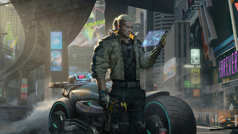 witcher, hd, 4k, cyberpunk 2077, games, artstation, artwork