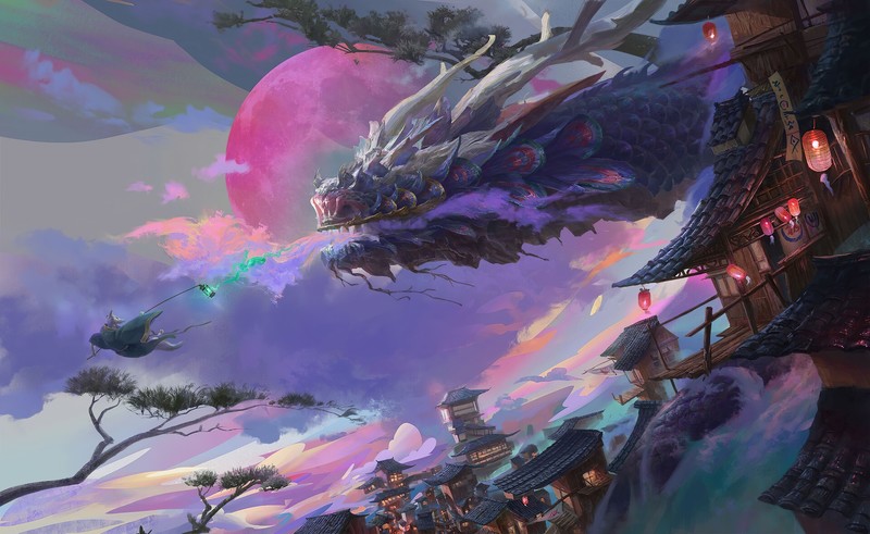 dragon, artist, artwork, digital art, hd, 4k, artstation