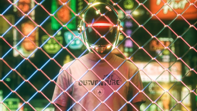 daft punk, music, helmet, hd, 4k
