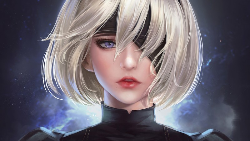 nier automata, games, hd, artist, artwork, digital art, artstation, 4k
