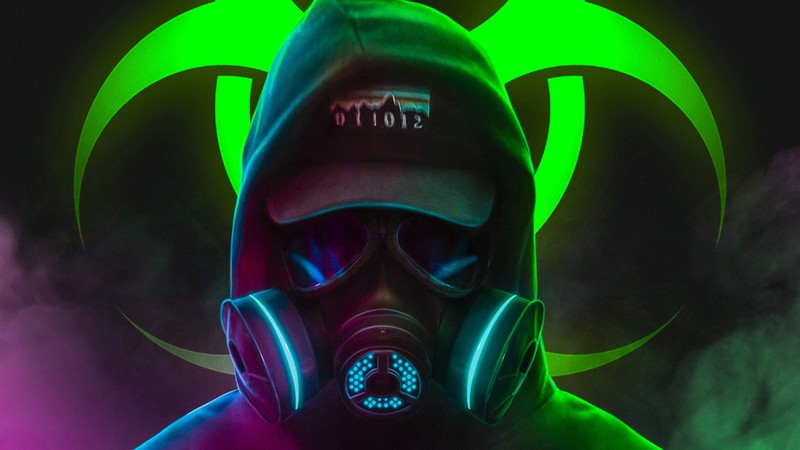 mask, smoke, artist, artwork, digital art, hd, 4k, hoodie, anonymus