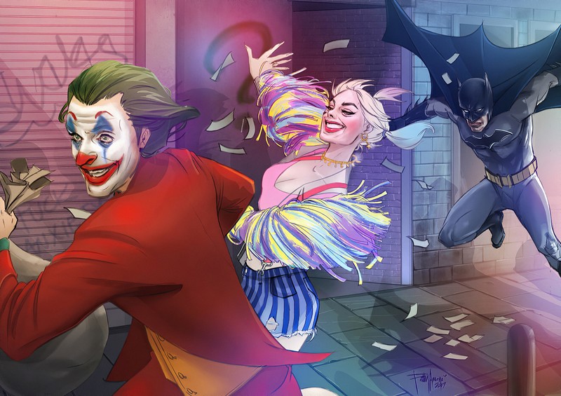 joker, harley quinn, hd, superheroes, supervillain, artwork, artstation
