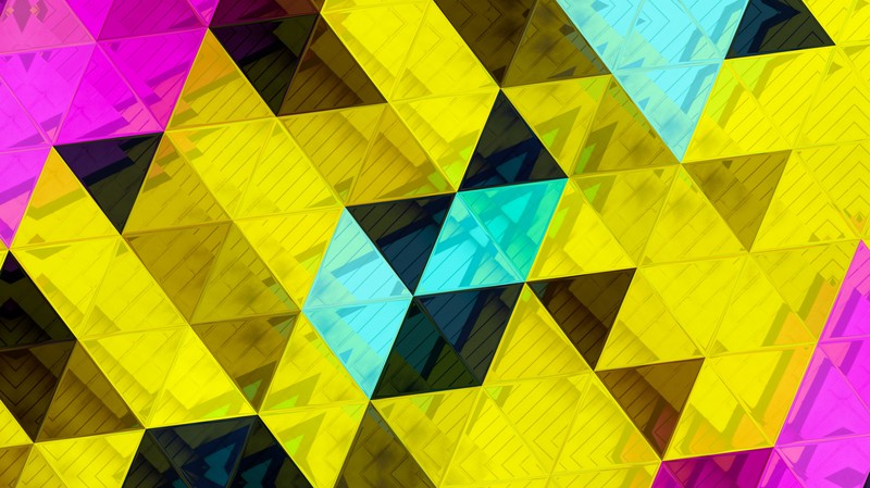 triangle, abstract, pattern, digital art, hd, 4k