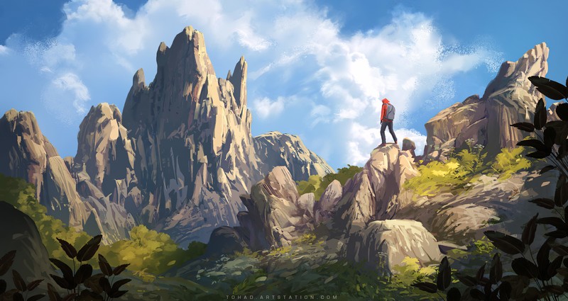 artist, artwork, digital art, hd, 4k, artstation, alone