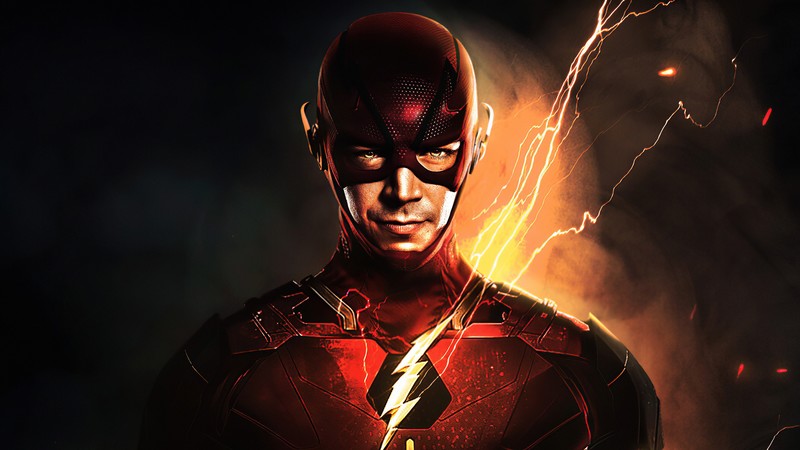 flash, hd, 4k, superheroes, digital art, artwork