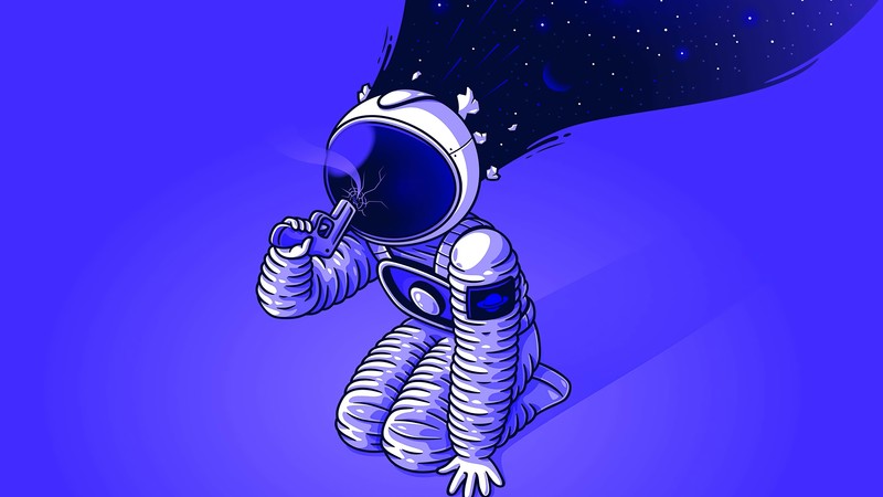 astronaut, artist, artwork, digital art, hd, 4k