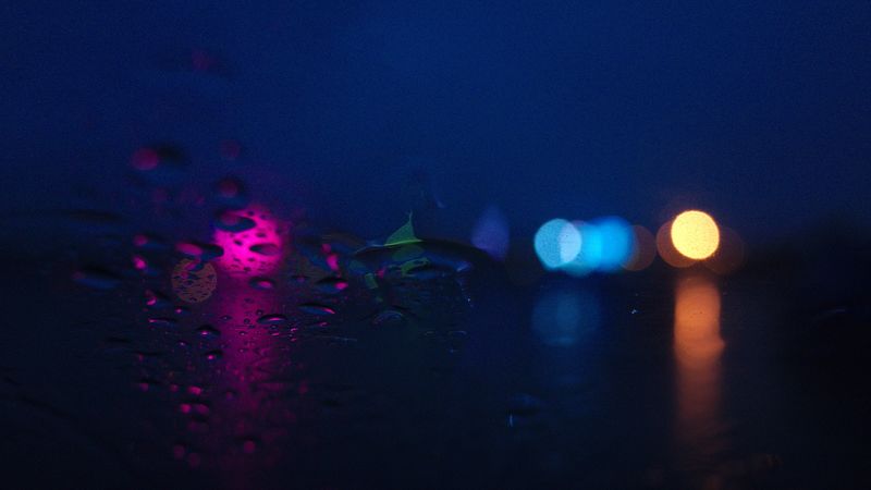 drops, macro, wet, surface, glare, 4k