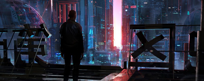 city, artist, artwork, digital art, hd, 4k, cyberpunk, artstation
