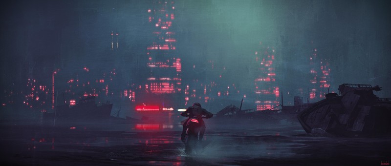 artist, hd, 4k, artwork, bike, 5k