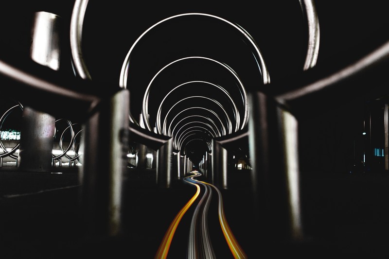 long exposure, tunnel, photography, hd, 4k, 5k