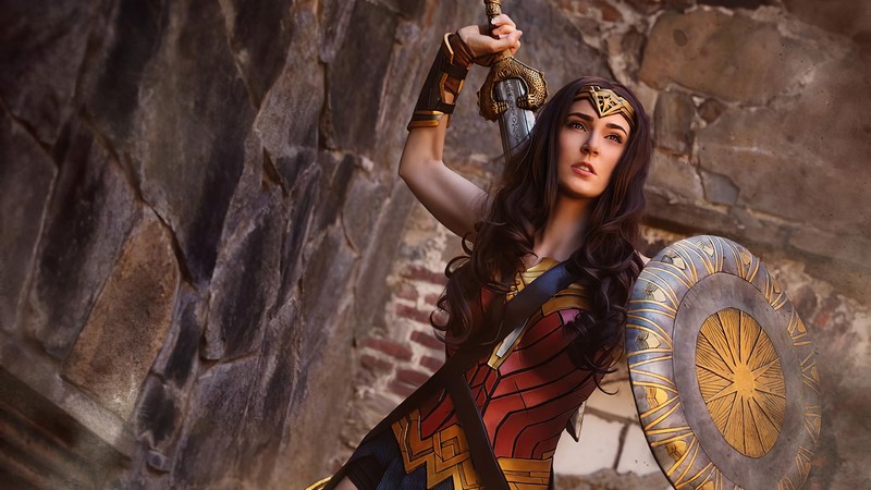 wonder woman, hd, 4k, superheroes, cosplay
