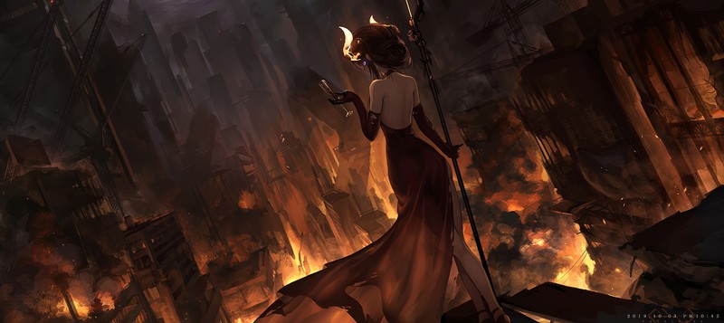 anime girl, anime, artist, artwork, digital art, hd, 4k
