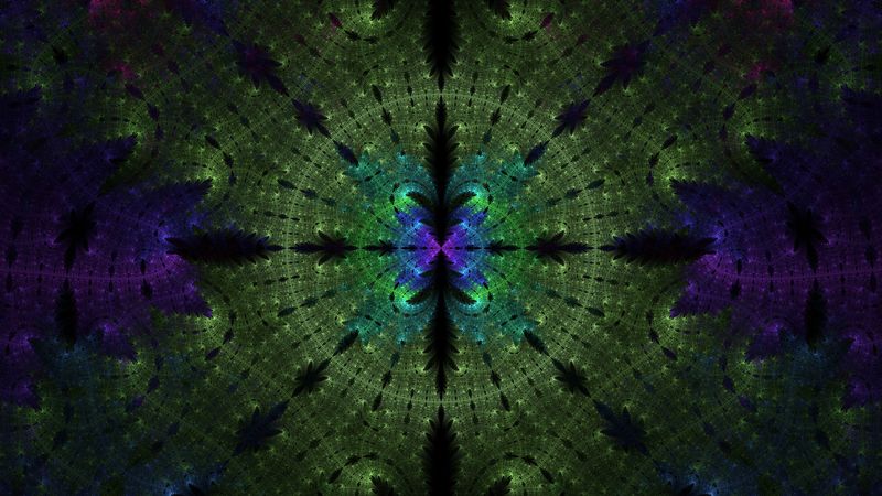 fractal, abstraction, pattern, symmetry, 4k