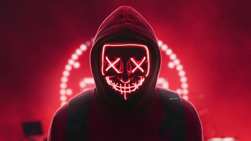 hoodie, anonymus, photography, hd, 4k, neon