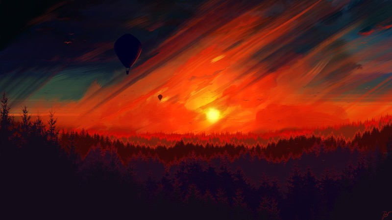 twilight, morning, artist, artwork, digital art, hd, deviantart